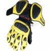 RTX Neon Classic Yellow Vented Leather Biker Gloves